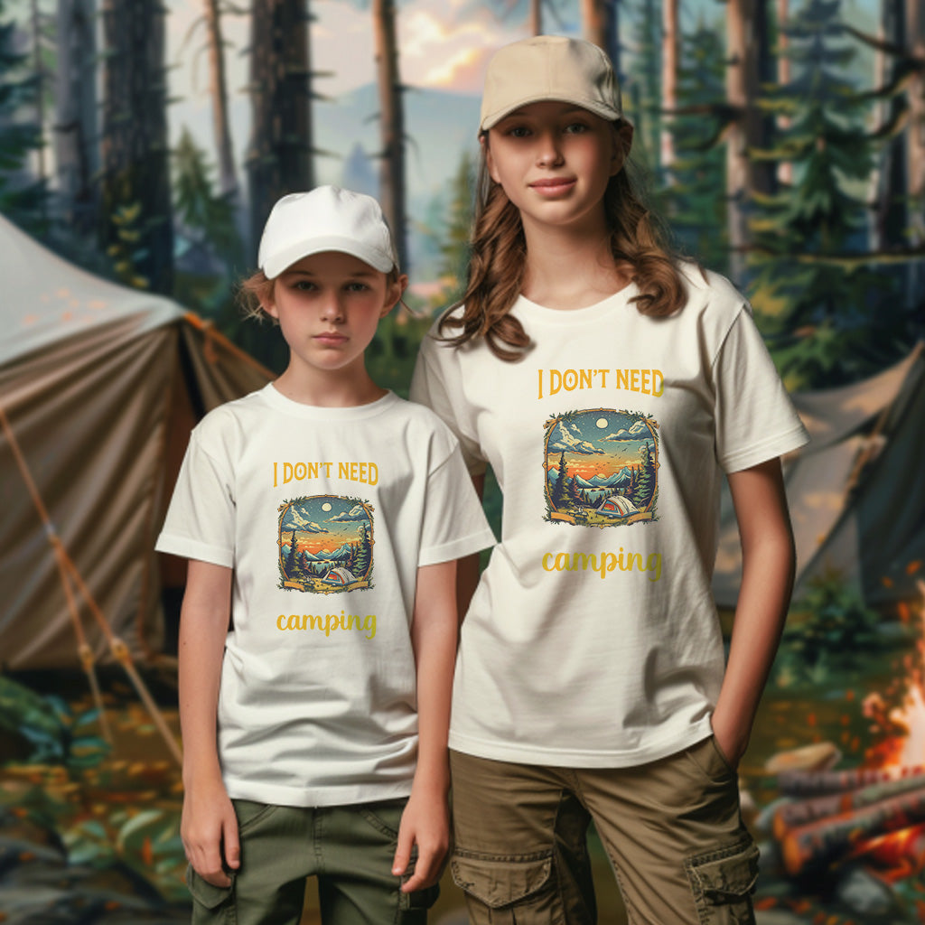 Camping Style T-Shirt, Unisex, Short Sleeve, Designed For Nature Lovers, Cam004