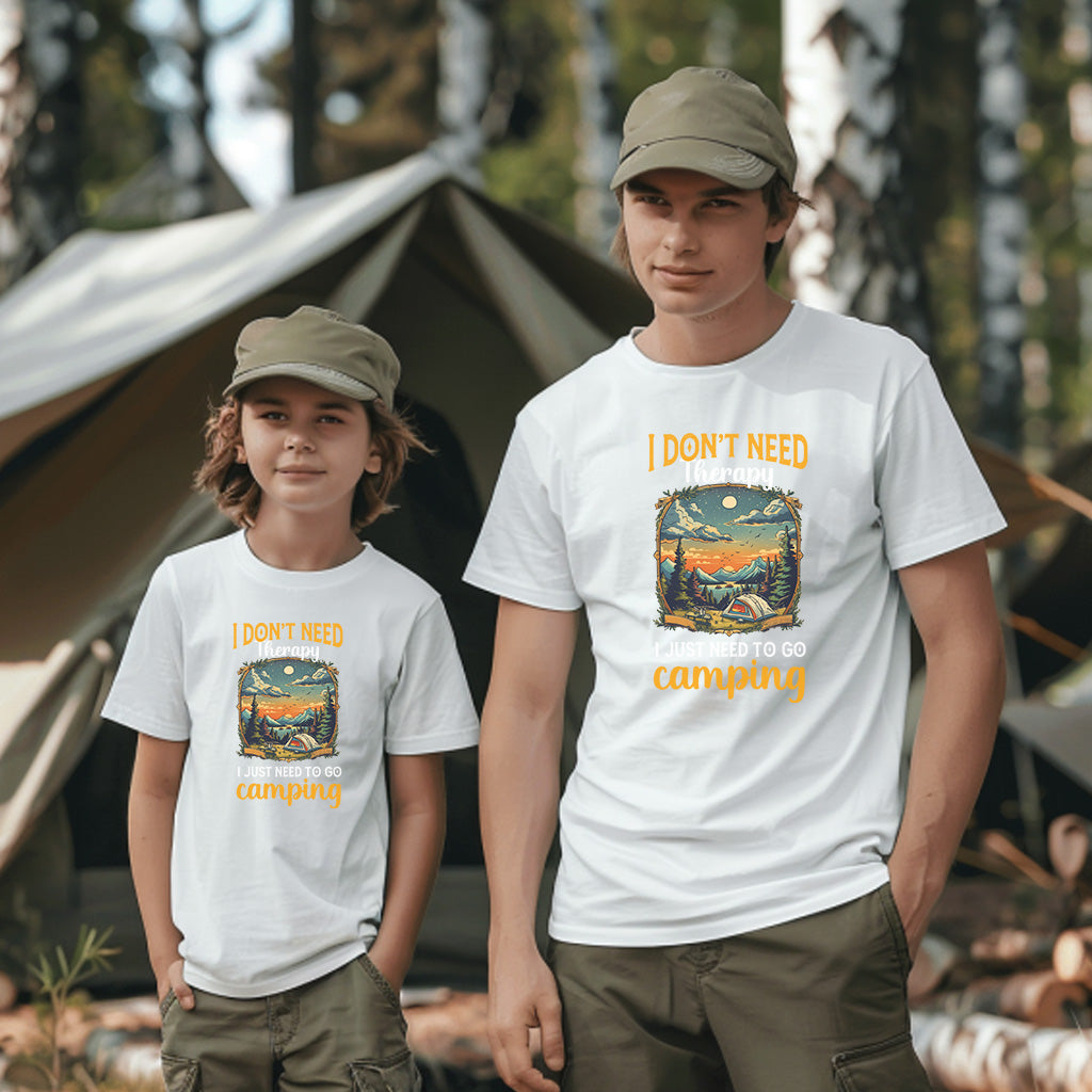 Camping Style T-Shirt, Unisex, Short Sleeve, Designed For Nature Lovers, Cam004