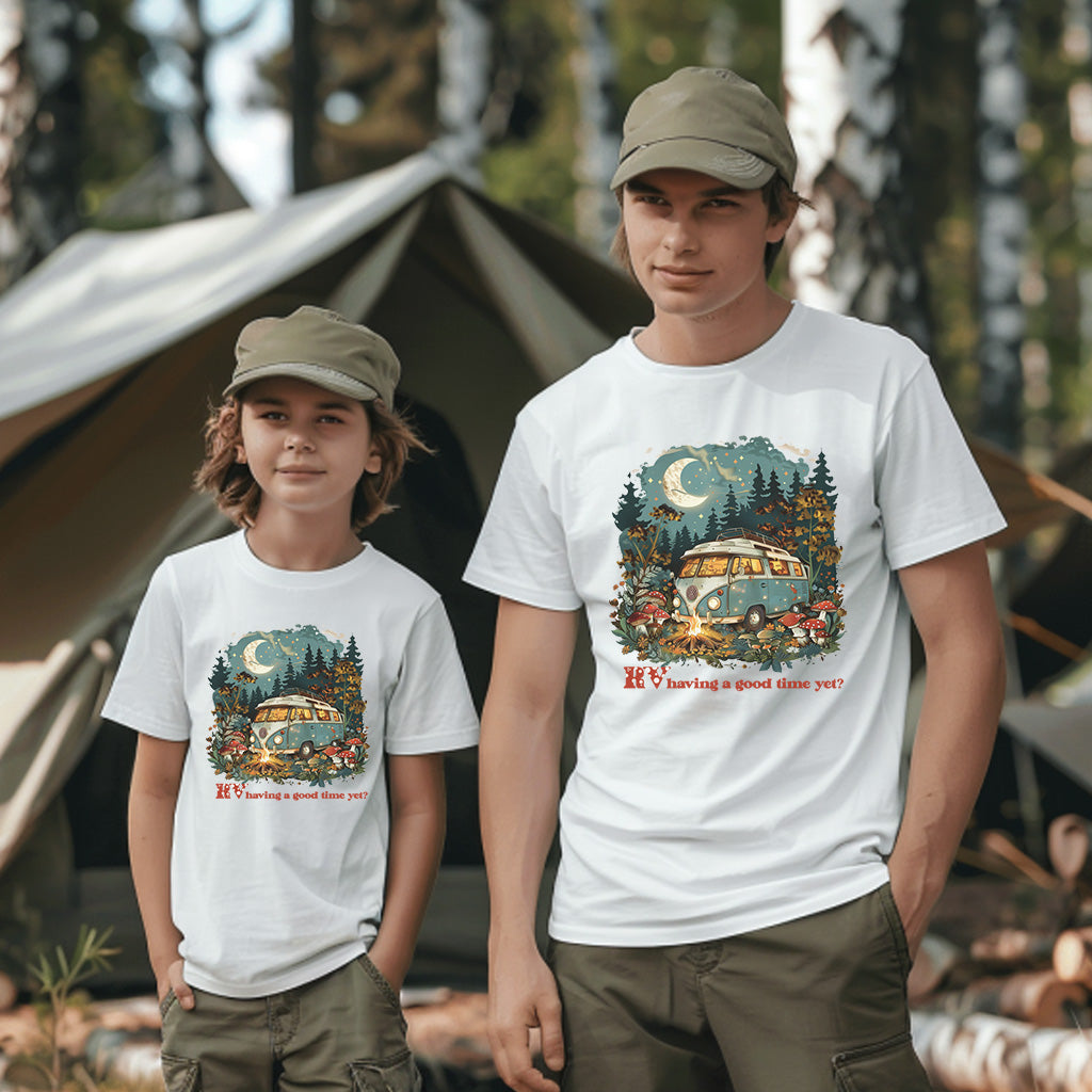 Camping Style T-Shirt, Unisex, Short Sleeve, Designed For Nature Lovers, Cam003