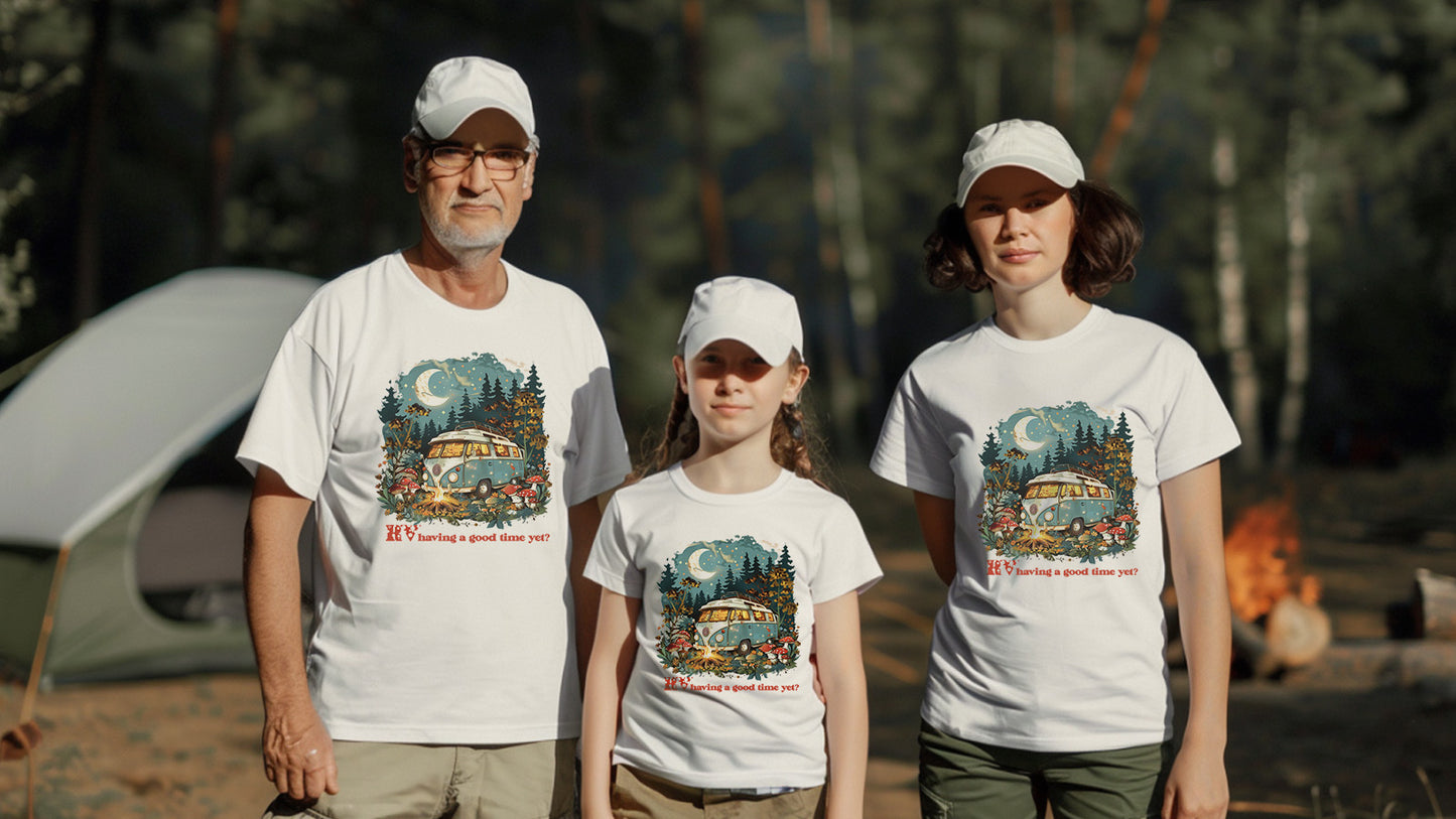 Camping Style T-Shirt, Unisex, Short Sleeve, Designed For Nature Lovers, Cam003