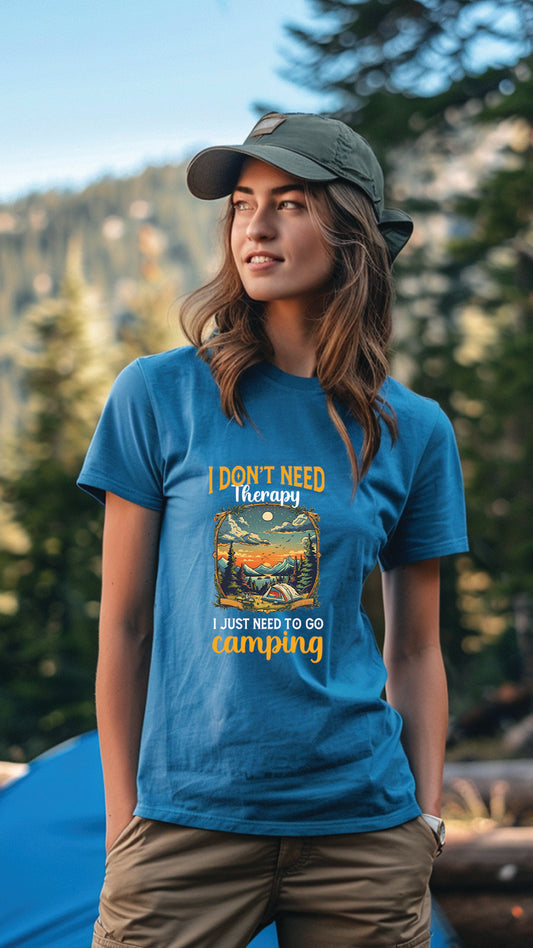 Camping Style T-Shirt, Unisex, Short Sleeve, Designed For Nature Lovers, Cam004