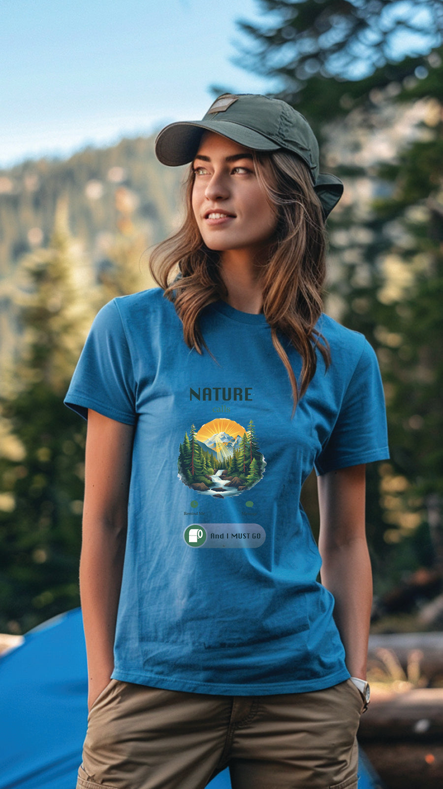 Camping Style T-Shirt, Unisex, Short Sleeve, Designed For Nature Lovers, Cam005